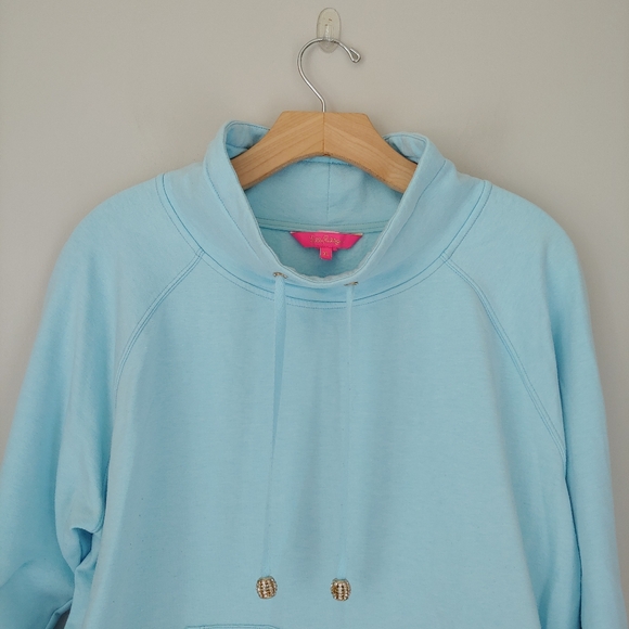 Lilly Pulitzer Jax Popover Sweatshirt Blue Size XL - Picture 5 of 12